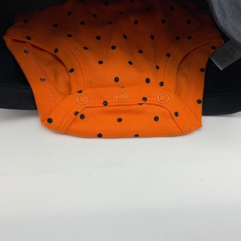 Carter's Halloween Dress Girl Black Orange Sz: 6M - Picture 4 of 6